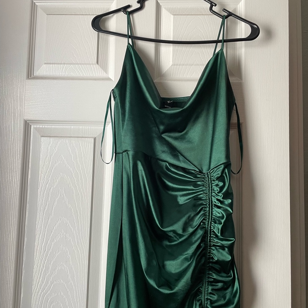 Long formal silk dress